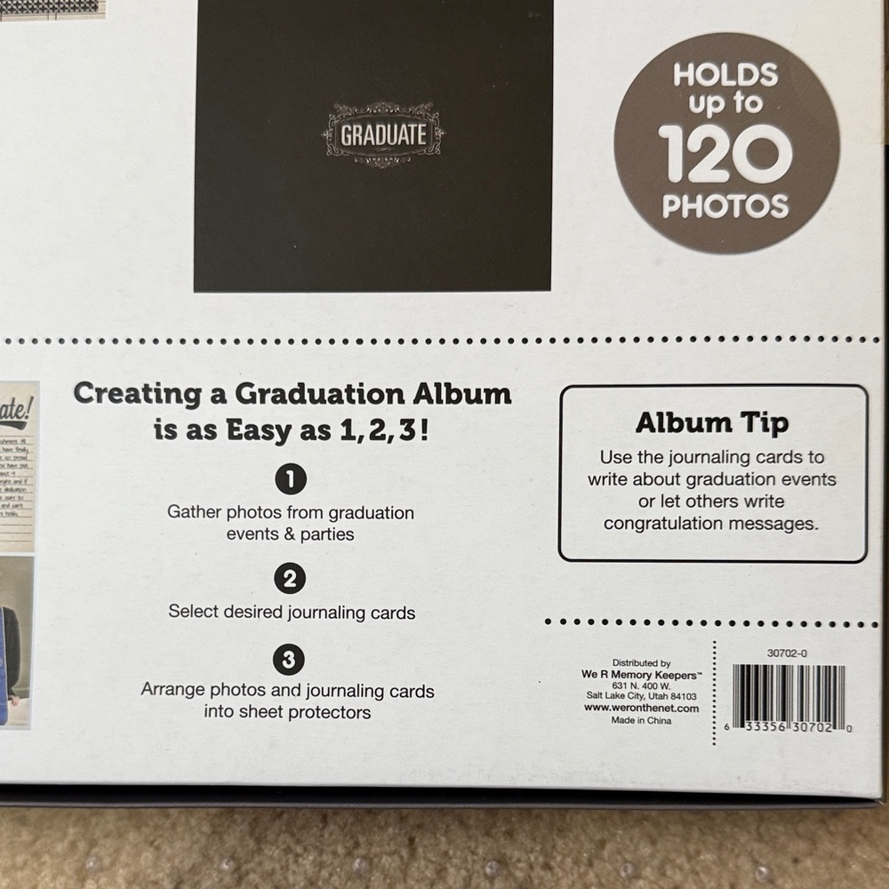 We R Memory Keepers Graduation Album Kit - Black - Picture 6 of 7